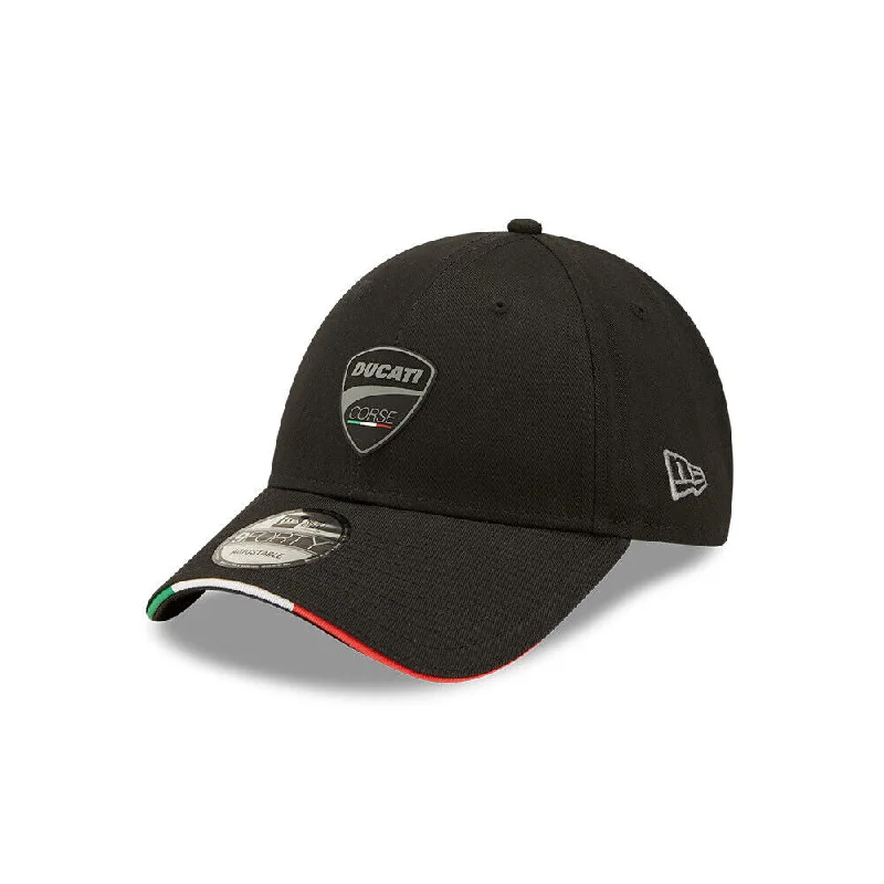 Official Ducati Corse New Era 9Forty Black Repreve Baseball Cap - 60284554