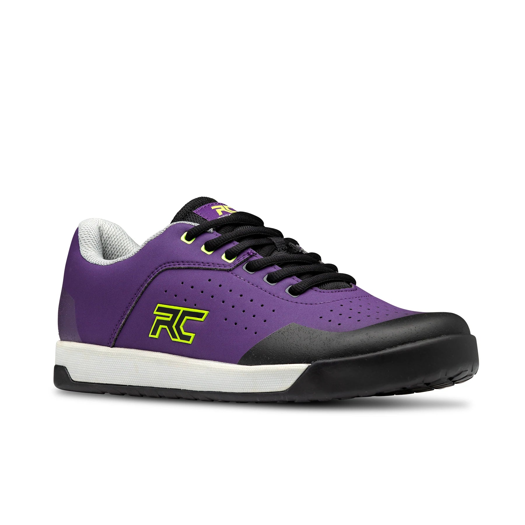 Ride Concepts Hellion Flat Pedal MTB Shoe - Purple-Lime - 2022