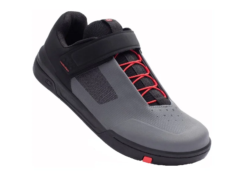 Crank Brothers Stamp Speedlace MTB Shoe - Gray-Red-Black