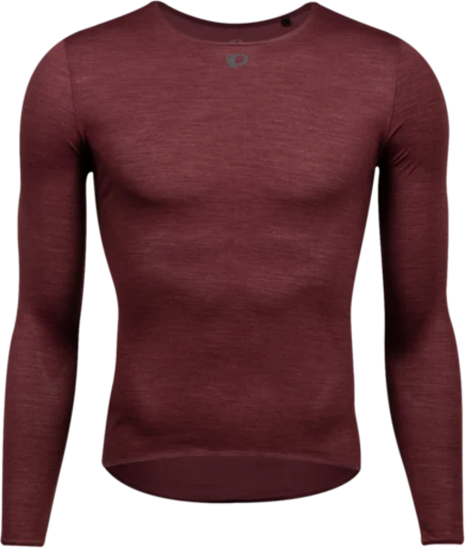 Pearl Izumi Merino Long Sleeve Base Layer - Garnet