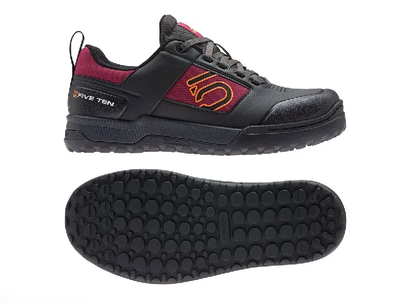 Five Ten Impact Pro Flat Pedal Shoe - Womens - Core Black-Signal Orange-Power Berry