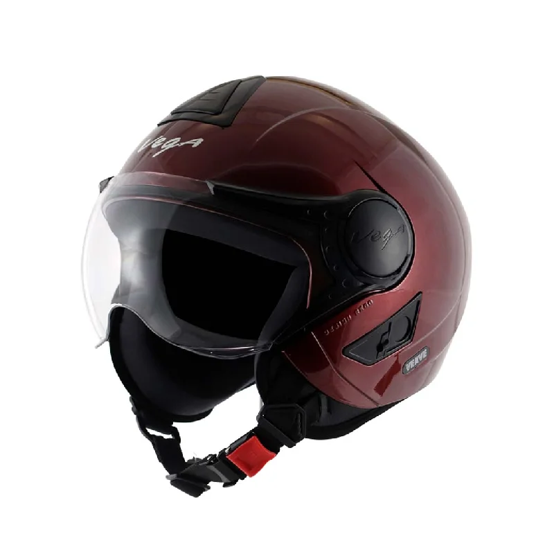 Vega Verve Gloss Burgundy With Free Balaclava