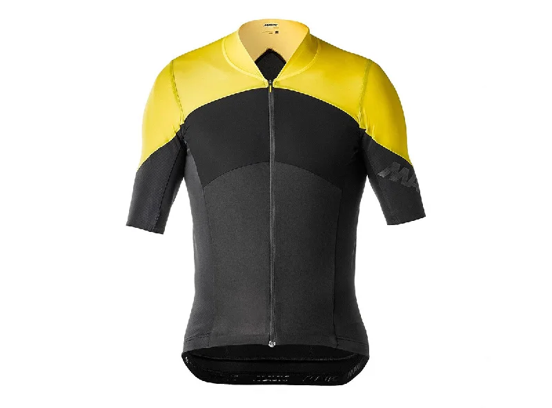 Mavic Cosmic Ultimate SL Short Sleeve Road Jersey - Black-Yellow Mavic