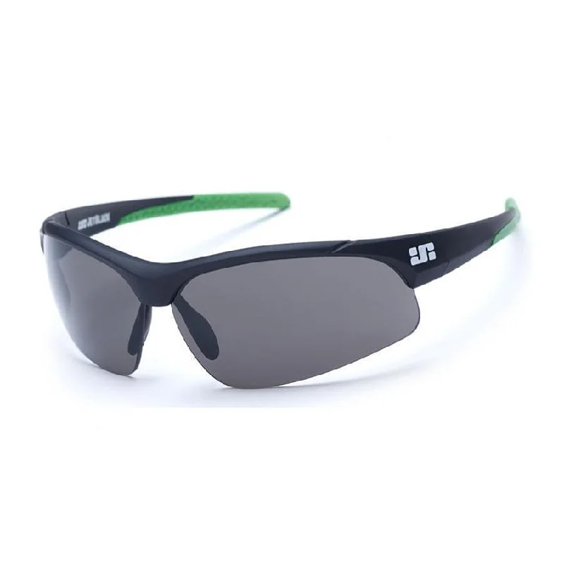 JetBlack Patrol Cycling Sunglasses - Black / Green