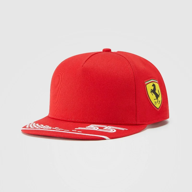 Scuderia Ferrari Carlos Sainz Kids Flat Brim Cap - 023627 01