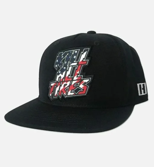 Ken Block Hoonigan Kat Black Flat Peak Cap - Ha302Klat