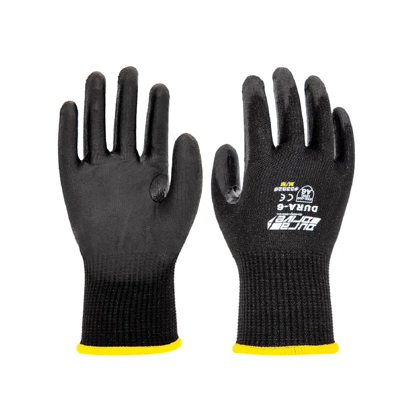 DuraDrive DURA-6 PU Knitted ANSI A6-Cut Resistant Work Gloves