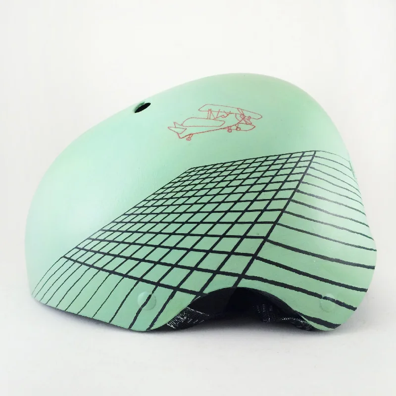 Mint Planes Bike Helmet