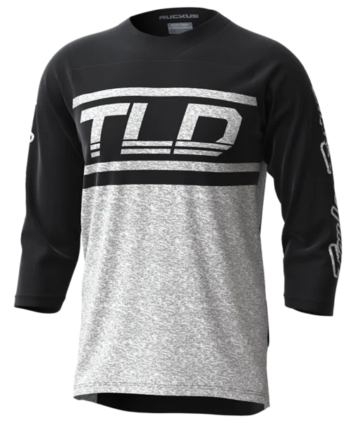 Troy Lee Designs Ruckus 3/4 Sleeve MTB Jersey - Bars - Black-Off White - 2023