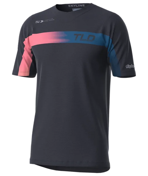 Troy Lee Designs Skyline Short Sleeve MTB Jersey - Jet Fuel - Carbon - 2022