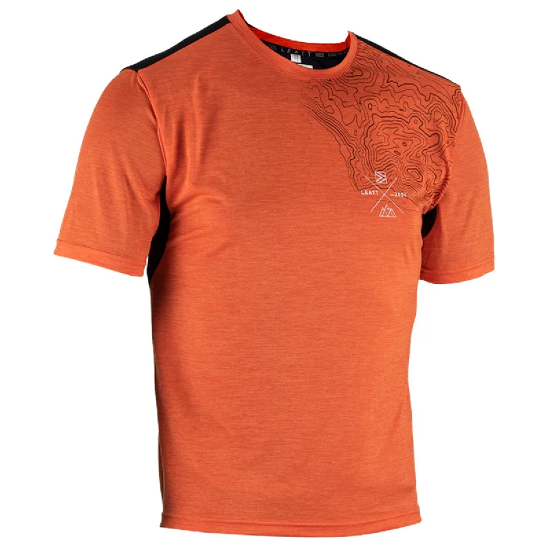 Leatt Trail 1.0 Short Sleeve MTB Jersey - Flame - 2023