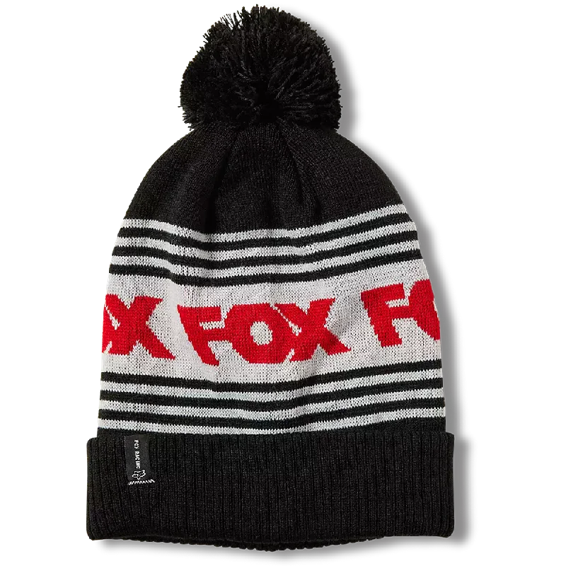 Fox Racing Frontline Black/Red Beanie - 28347-017-Os