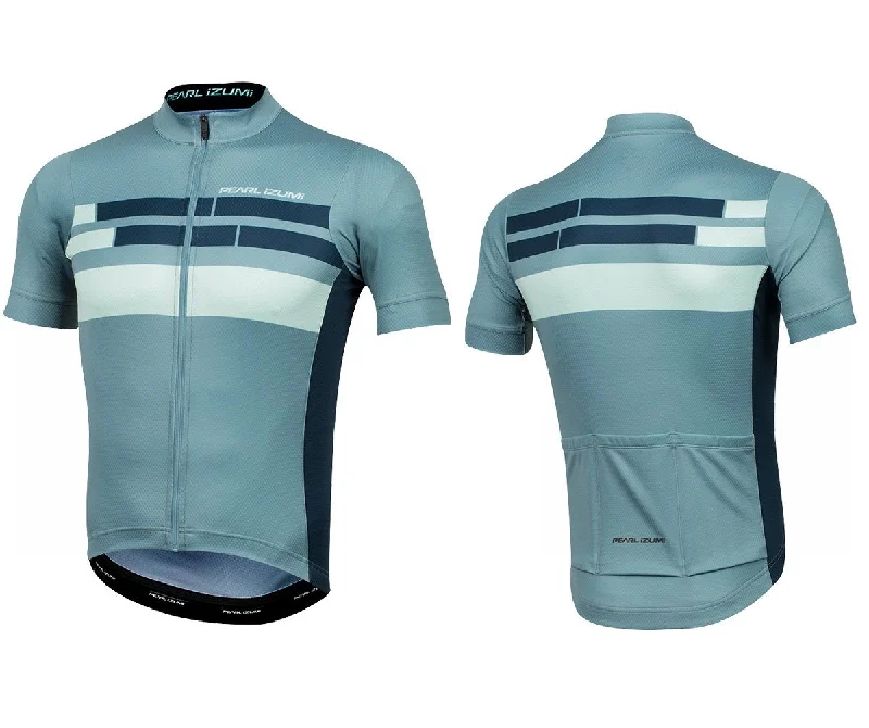 Pearl Izumi Elite Escape Graphic Short Sleeve Road Jersey - Arctic-Midnight Navy Segment