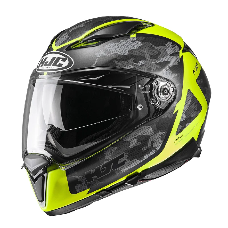 HJC F70 Katra MC3HSF Yellow Camo Full Face Helmet