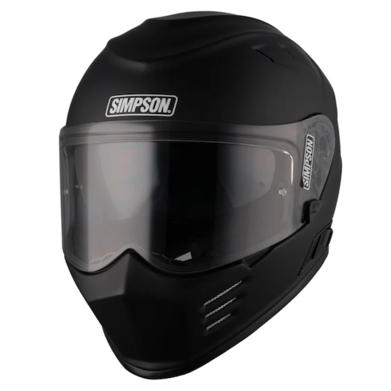 Simpson Venom Solid Full Face Helmet - Matt Black