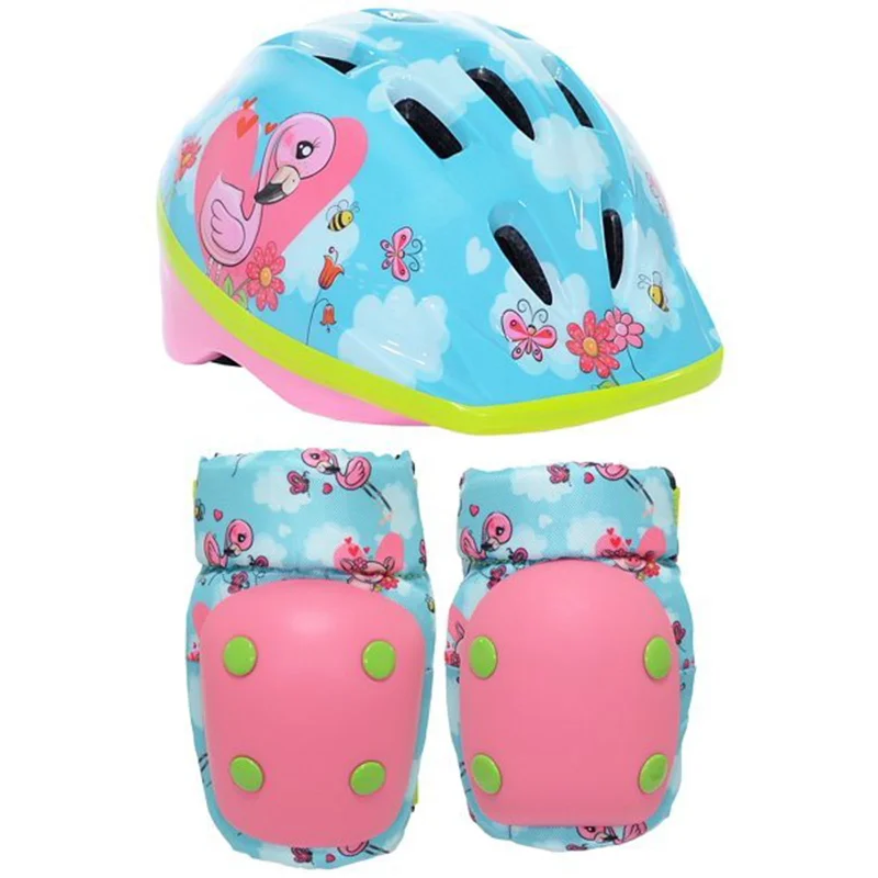 Kent Flamingo Pig Toddler Helmet & Pad Combo