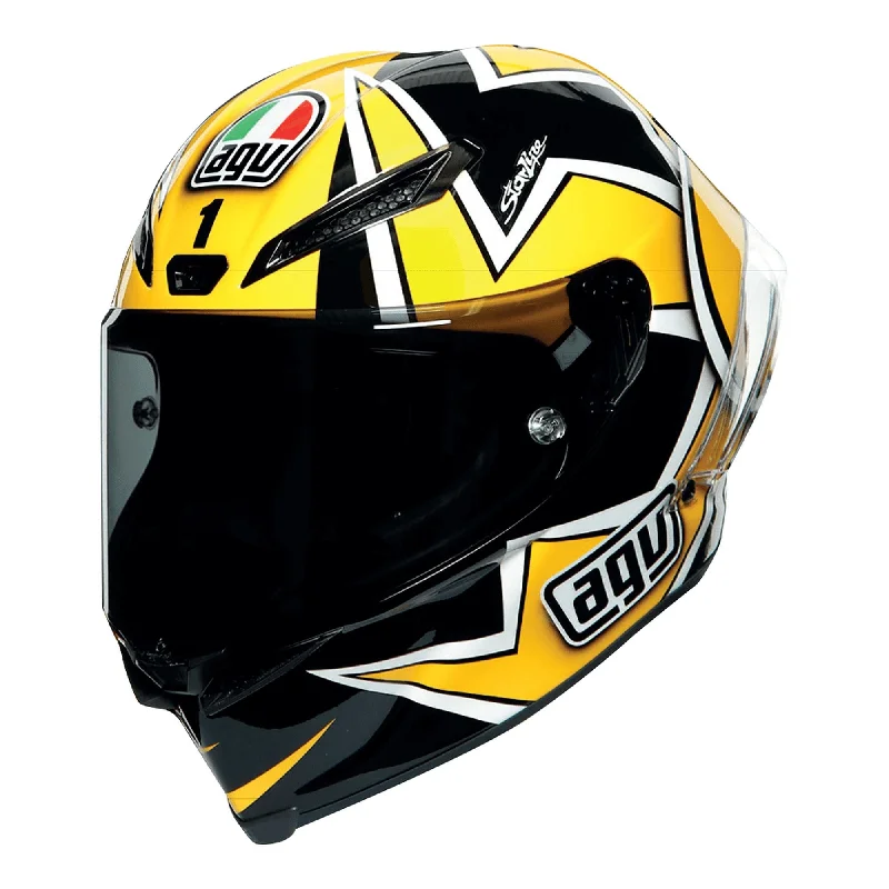 AGV Pista GP-RR Carbon Full Face Helmet Rossi Yamaha Laguna Seca Test 2005 + Smoke Visor