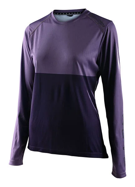 Troy Lee Designs Lilium Long Sleeve MTB Jersey - Womens - Block - Orchid-Purple