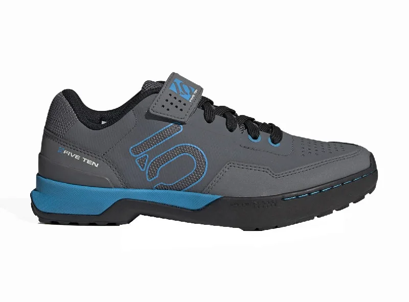 Five Ten Kestrel Lace Clipless MTB Shoe - Womens - Gray Five-Shock Cyan-Black