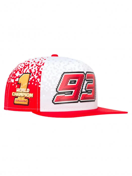 2018 Official Marc Marquez World Championship Level 7 Flat Peak Cap - 18 43014