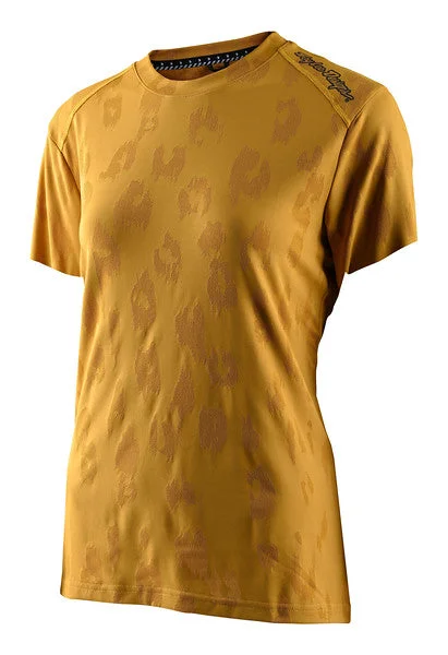 Troy Lee Designs Lilium Short Sleeve MTB Jersey - Womens - Jacquard - Honey