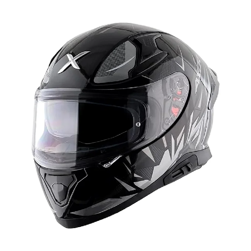 Axor Apex Hunter Gloss Black Grey Helmet