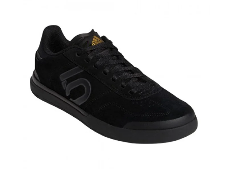 Five Ten Sleuth DLX Flat Pedal Shoe - Womens - Black-Gray Six-Matt Gold