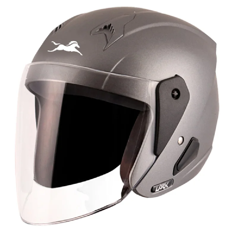 TVS Helmet Half Face Grey