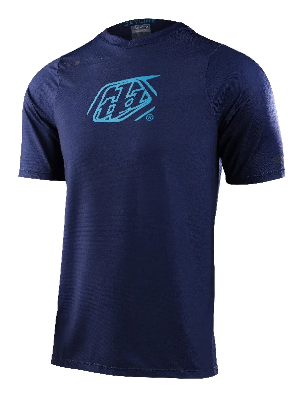 Troy Lee Designs Skyline Short Sleeve MTB Jersey - Iconic - Navy - 2023