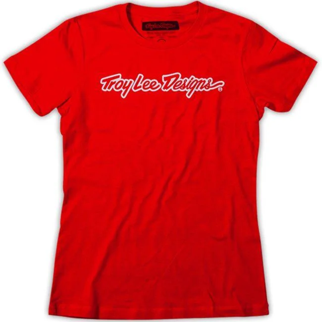 Troy Lee Designs Signature Tee - Womens - Red