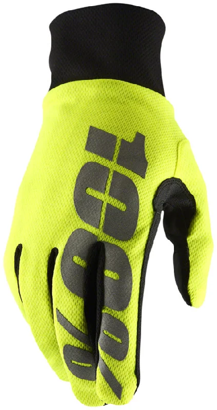 100% Hydromatic Waterproof Glove Neon Yel XL