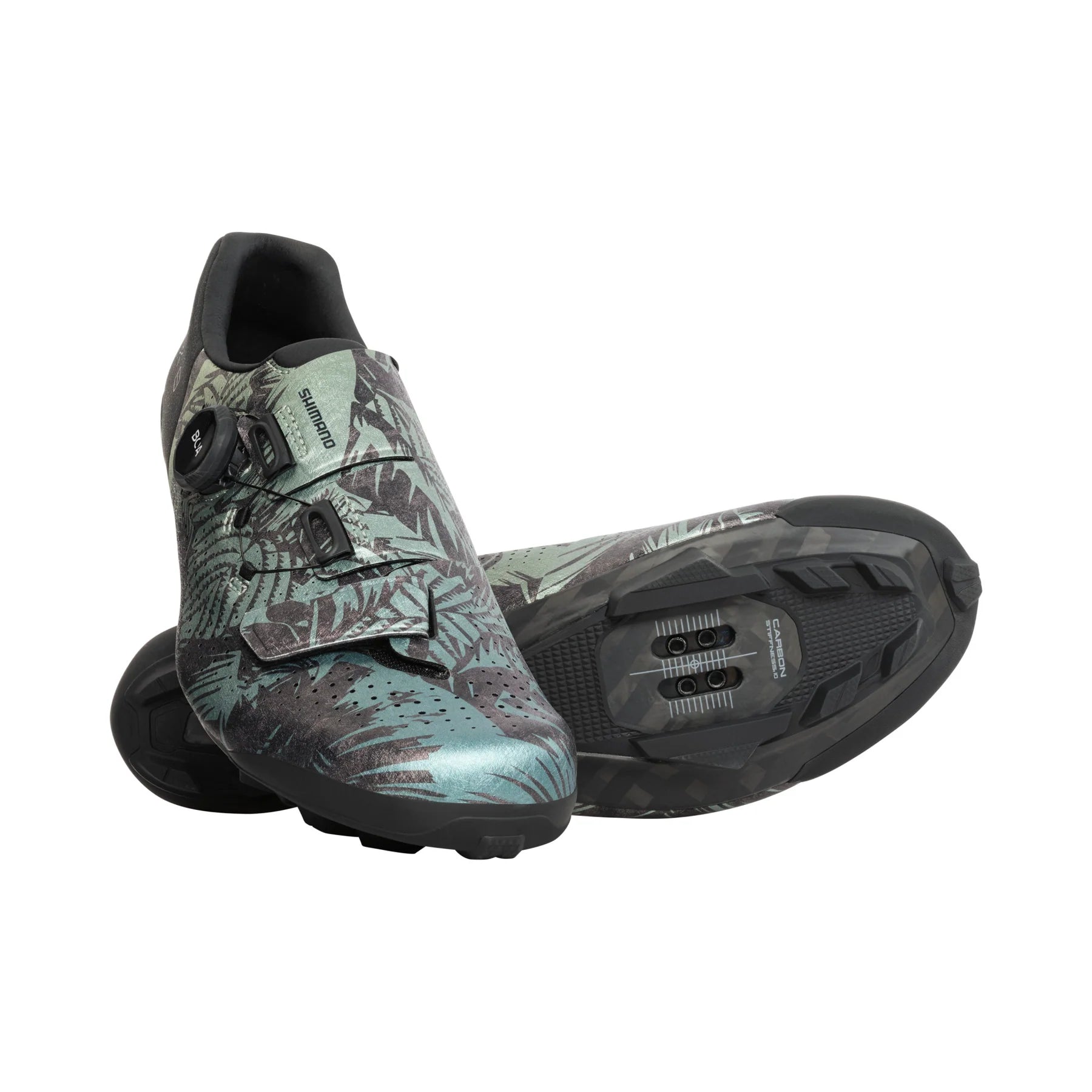 Shimano RX801 Gravel Shoe - Special Edition - Tropical Leaves - 2023