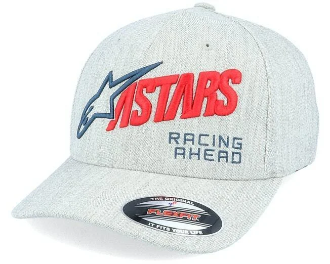 Alpinestar Title Flexifit Grey / Red Baseball Cap - 1230 81060