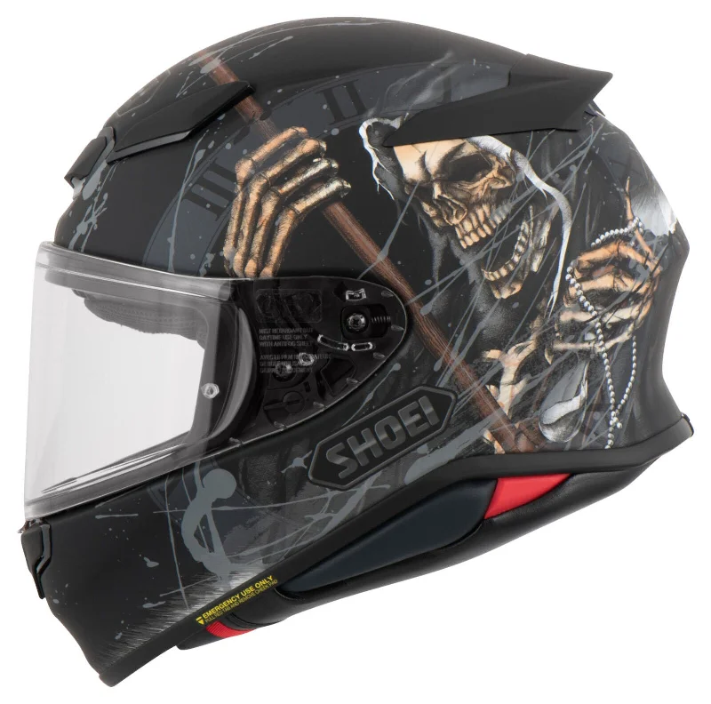 Shoei NXR 2 Faust Skull TC5 Full Face Helmet - Black/White/Grey