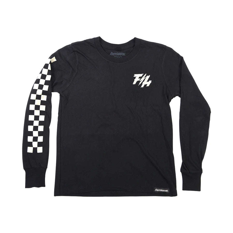 Fasthouse High Roller Long Sleeve Tee - Youth - Black