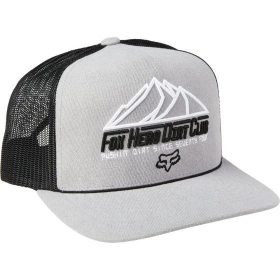 Fox Racing Hero Dirt Snapback Grey & Black Baseball Cap - 28541 087