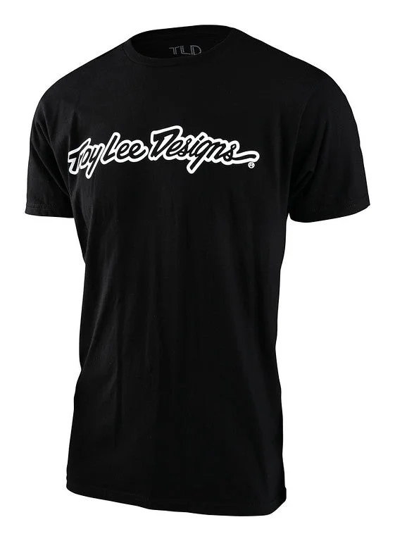 Troy Lee Designs Signature Short Sleeve Tee - Black Heather