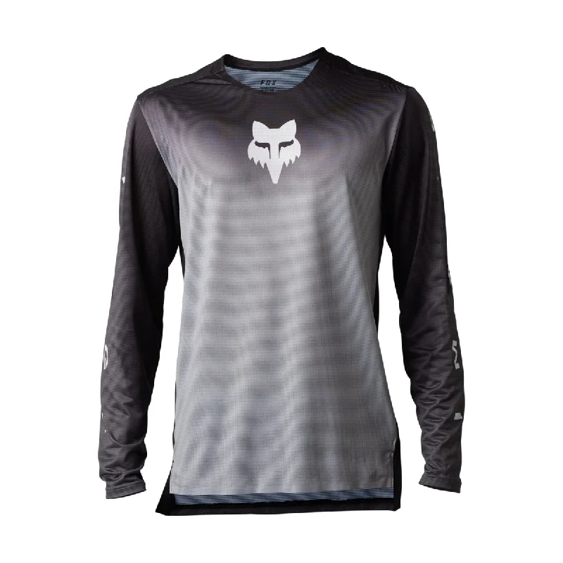 Fox Racing Flexair Long Sleeve MTB Jersey - Novah - Steel Gray