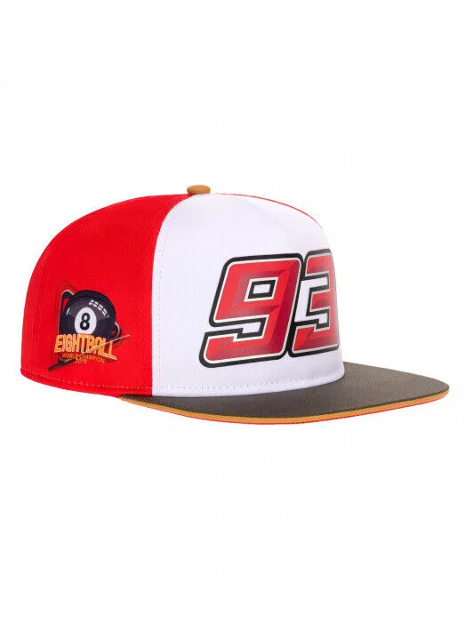 Marc Marquez 2019 MotoGP World Champion 8 Ball Limited Edition Flat Peak Cap