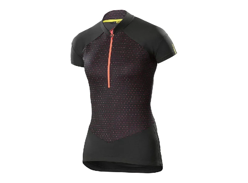 Mavic Sequence Graphic Short Sleeve Road Jersey - Womens - Pirate Black