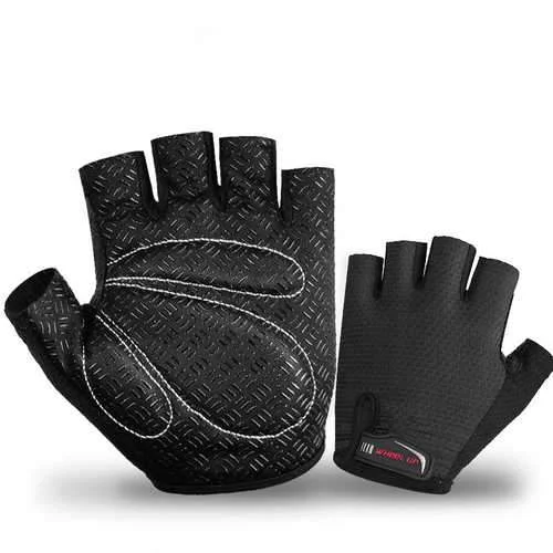 WHEEL UP S043 Men Anti-skidding Wearproof Half Finger MTB Mountain Bike Gloves