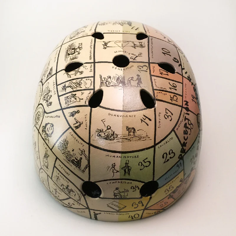 Phrenology Chart Bike Helmet