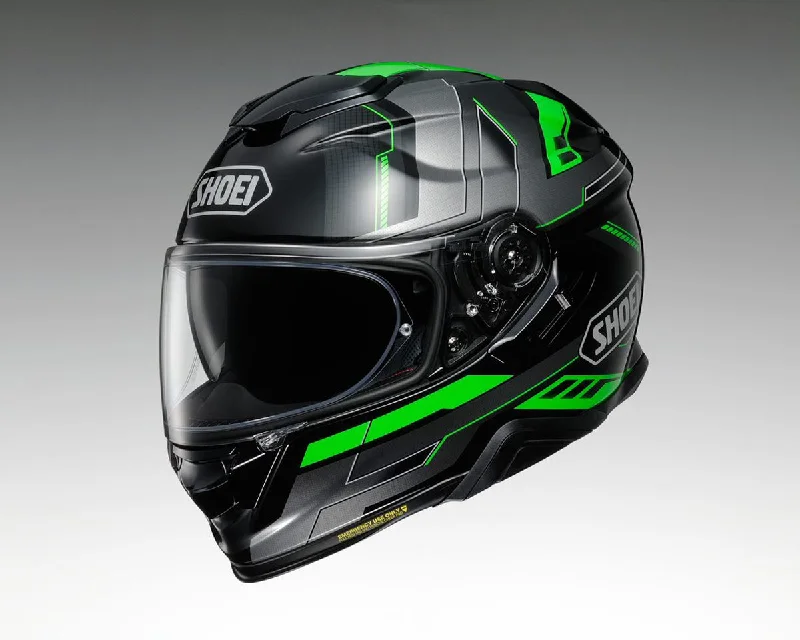 Shoei GT Air 2 Aperture TC4 Full Face Helmet - Black / Green / Silver