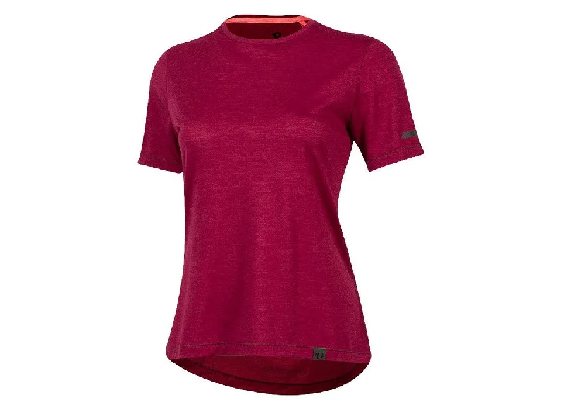 Pearl Izumi Boulevard Merino Short Sleeve Tee Shirt - Womens - Beet Rediers Blue