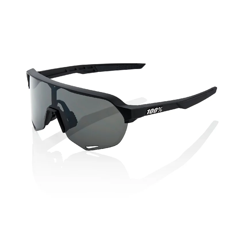 100% S2 Cycling Sunglasses - Soft Tact Black - Smoke