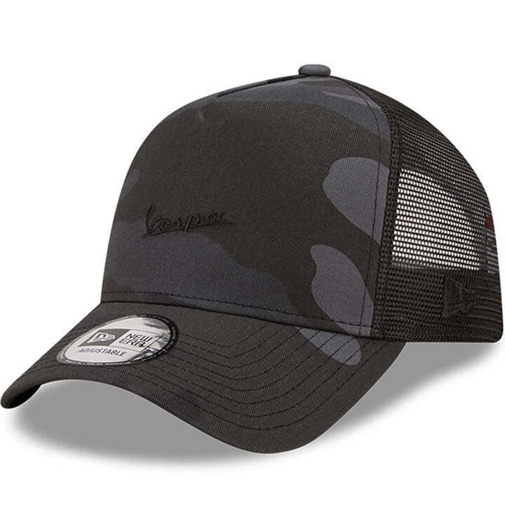 Official New Era Vespa Camo E Frame Truckers Baseball Cap - 60284548