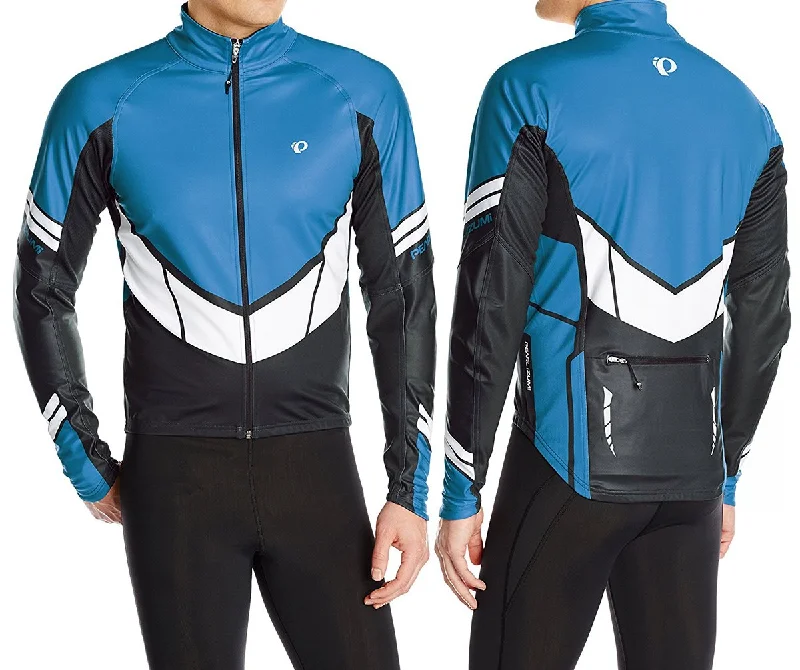 Pearl Izumi Elite Ltd Softshell Cycling Jacket - Mykonos Blue-Black