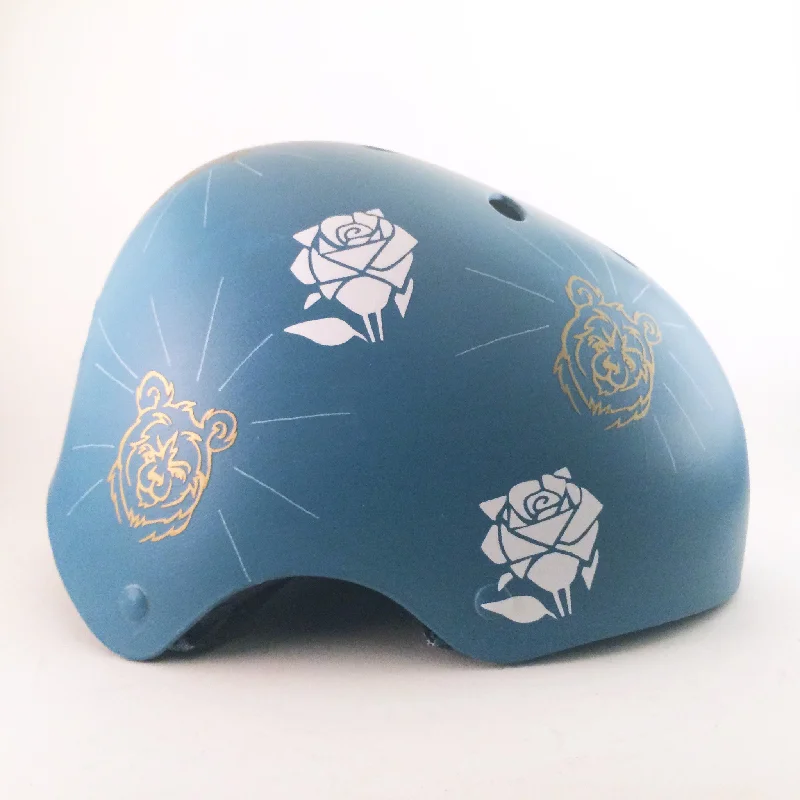 Bears and Roses Bike Helmet