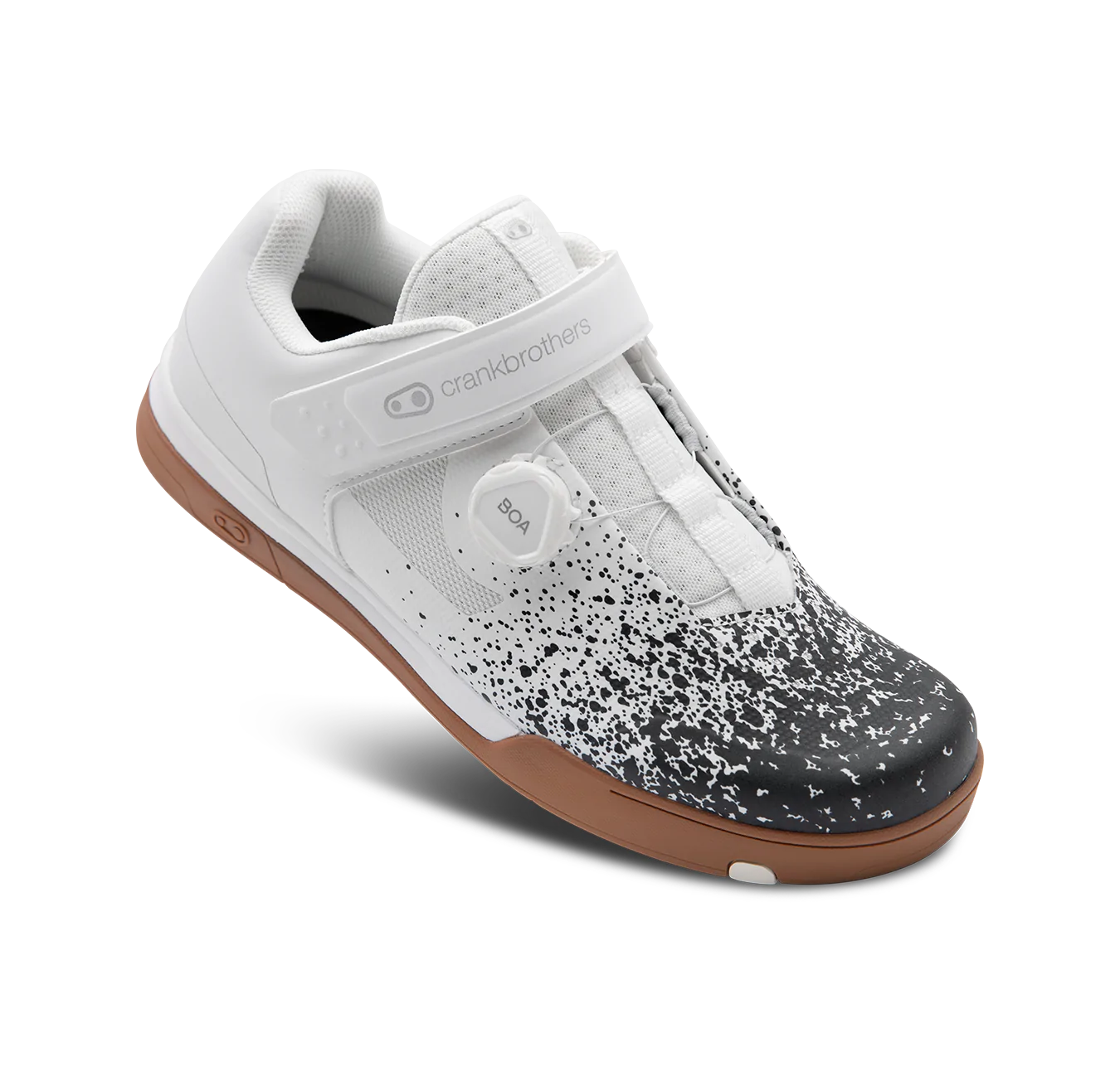 Crank Brothers Mallet BOA Clip-In MTB Shoe - White-Gum-Splatter