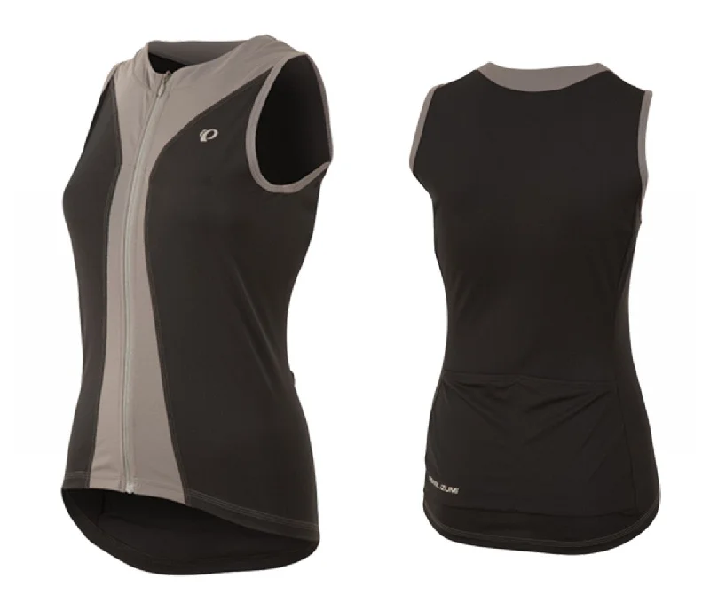 Pearl Izumi Select Pursuit Sleeveless Road Jersey - Womens - Black-Smoked Pearl